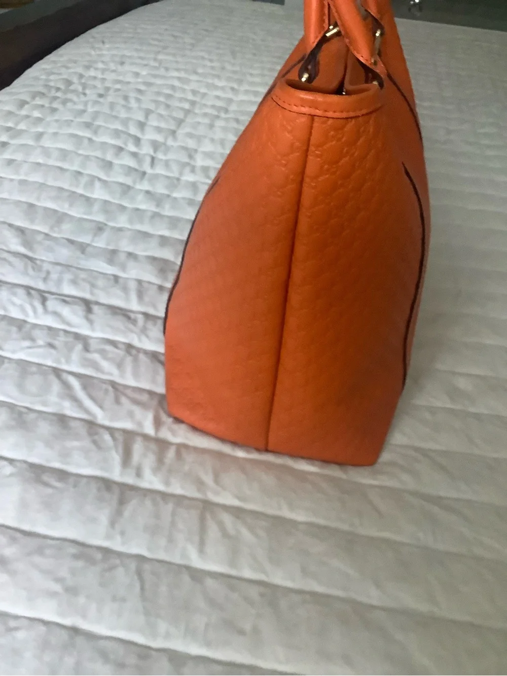 Gucci Microguccissima Joy Orange Leather Tote Bag